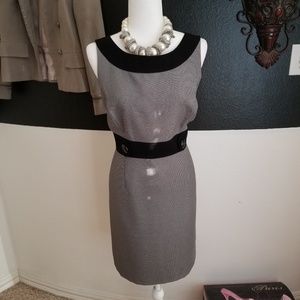 Tahari Buisness Class Black & White Dress